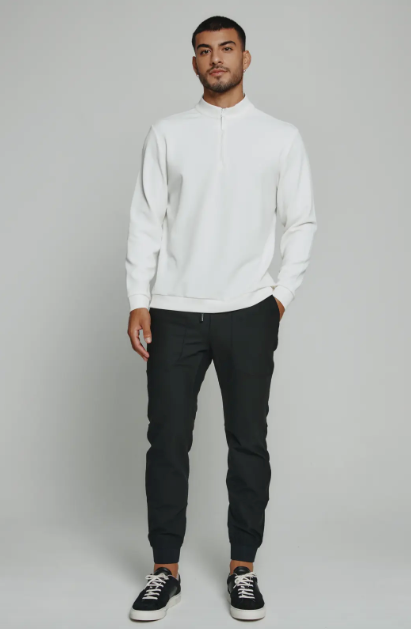 7 Diamonds Rev Quarter Zip Pullover Natural Color 2