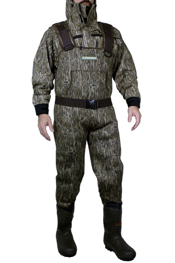 BAYOU 3.5MM NEOPRENE CAMO CHEST WADER 600G BOOTFOOT