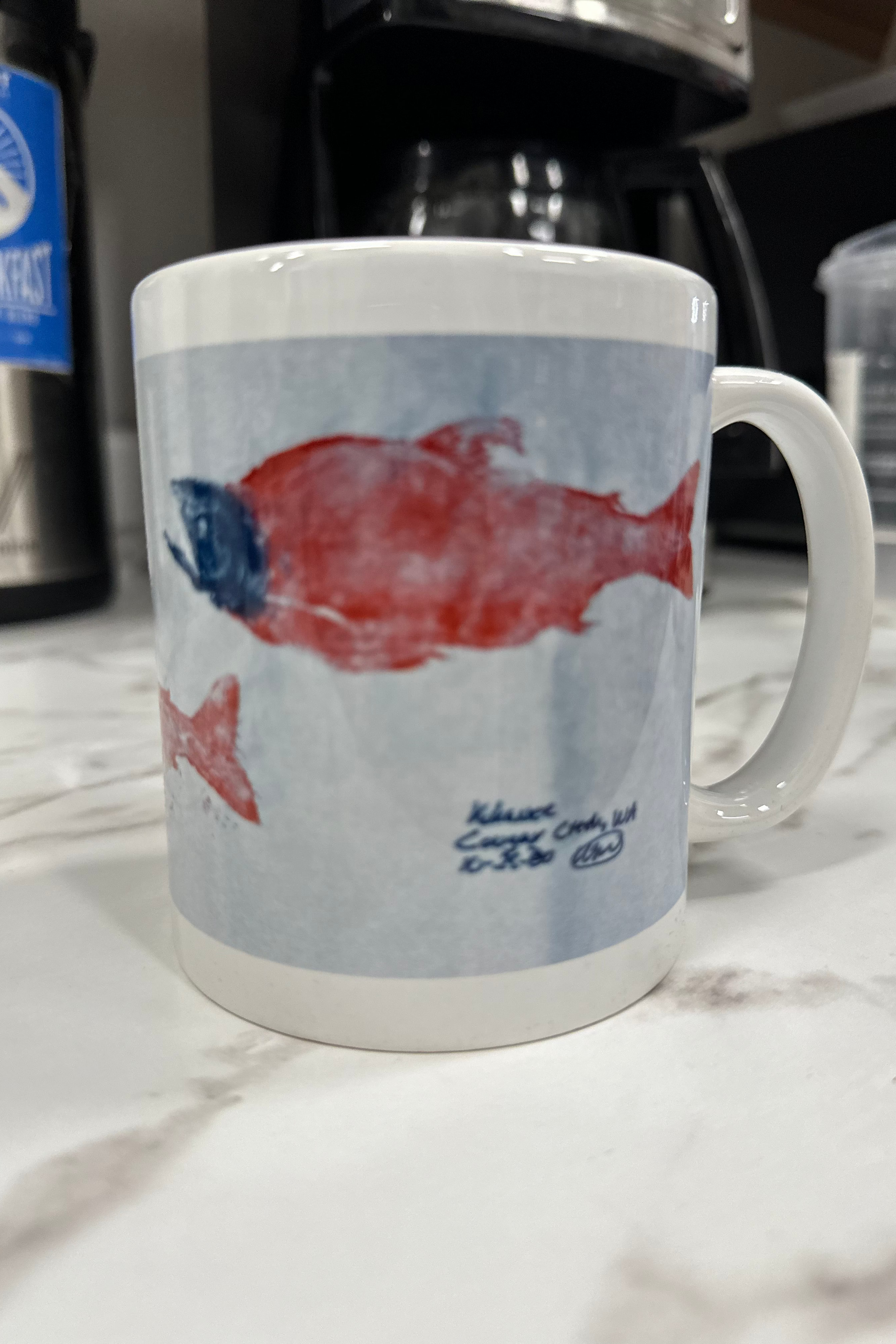 BMO Fish Art Kokanee Salmon Mug