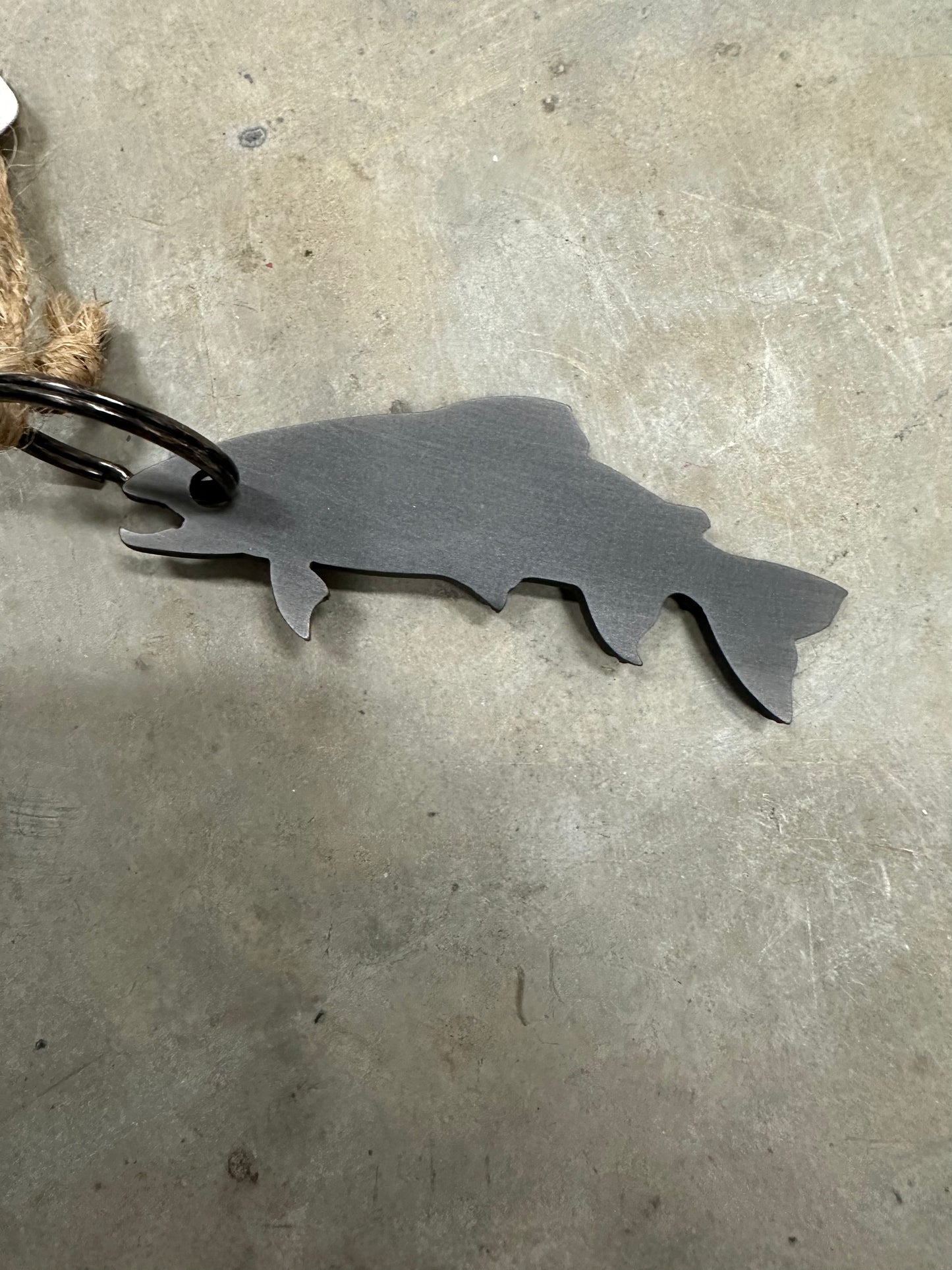 Trout Bottle Opening Keychain