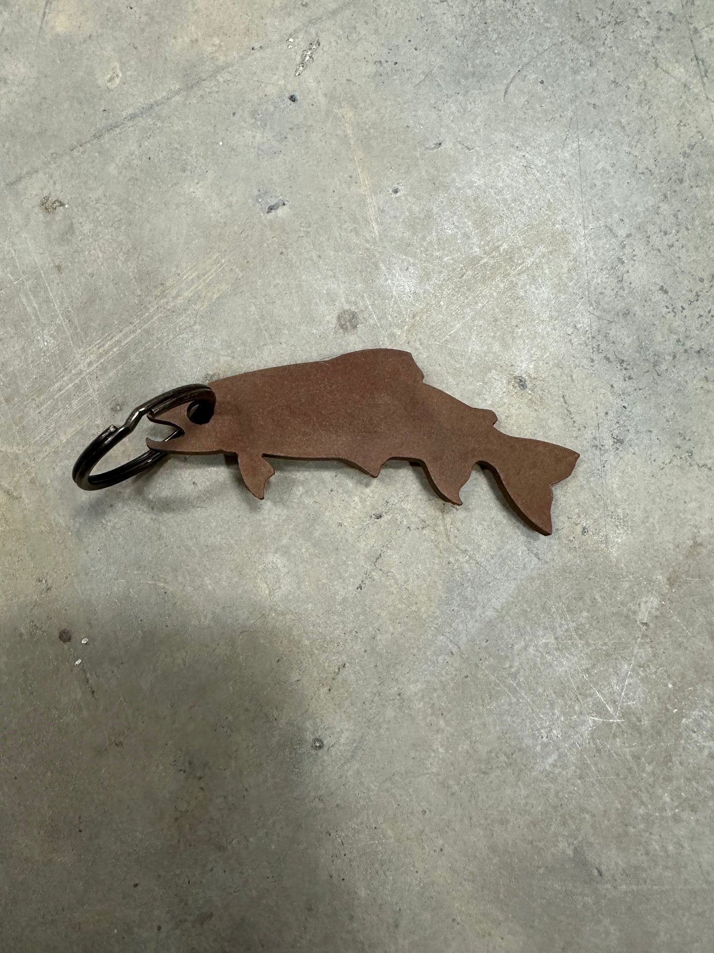 Trout Bottle Opening Keychain
