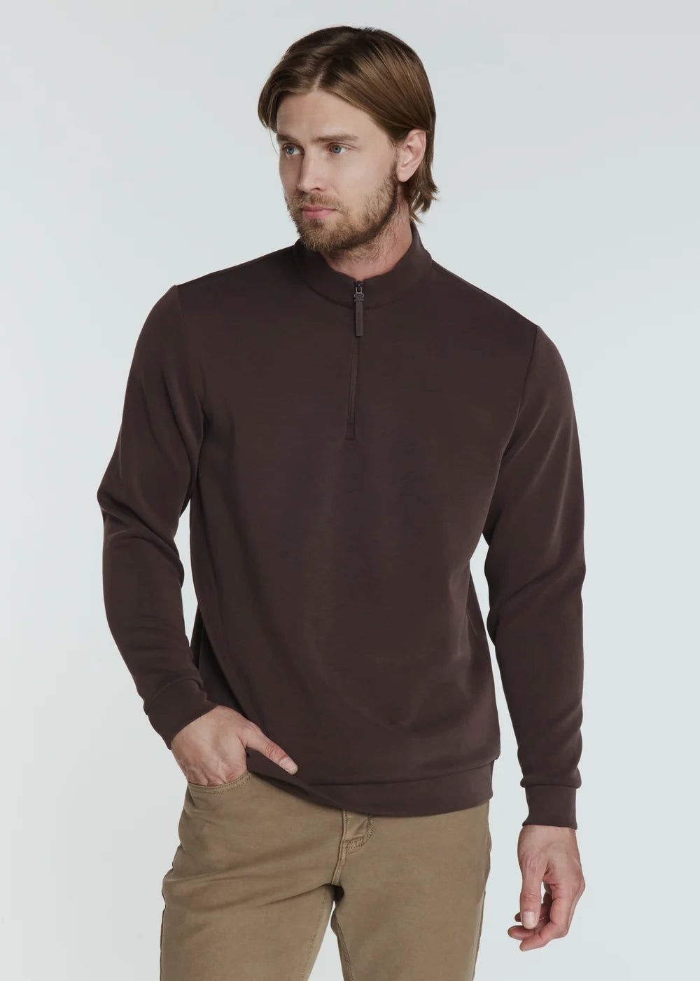 Rev Quarter Zip Pullover - Cacao