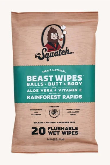 DrSquatch Rainforest beast wipe