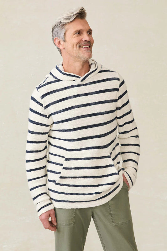 Faherty whitewater hoodie Boothbay stripe