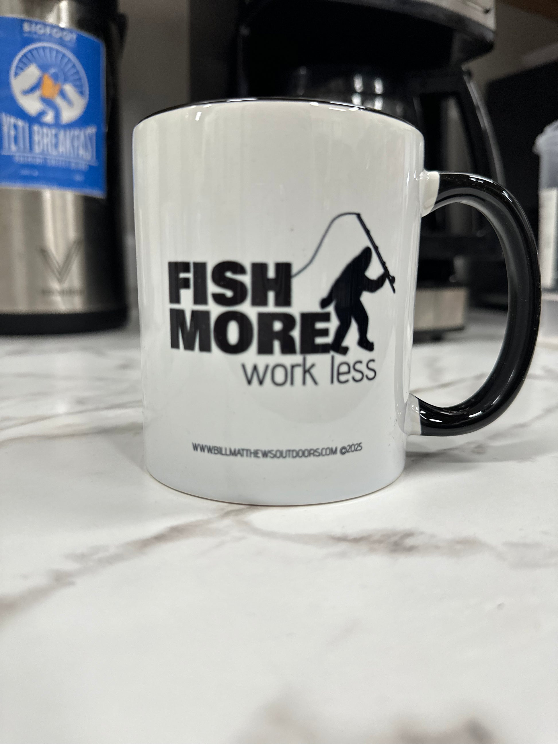 BMO Original Fish More work less mug