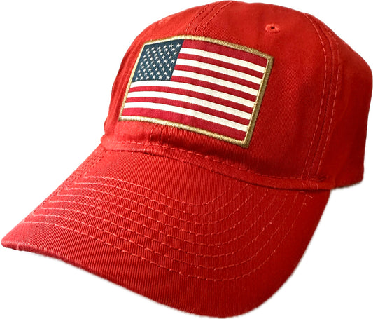 Flag Dad Hat - Red