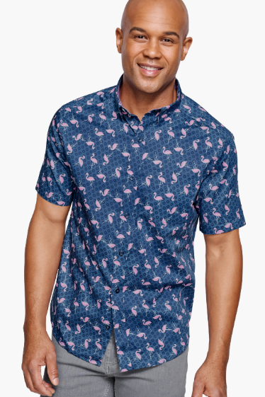 Johnston & Murphy Flamingo Shirt