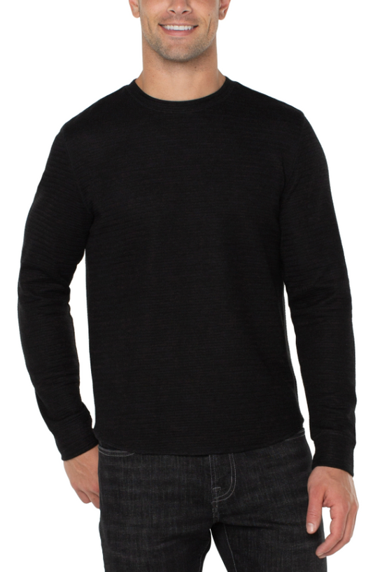 Liverpool long sleeve crew neck in black