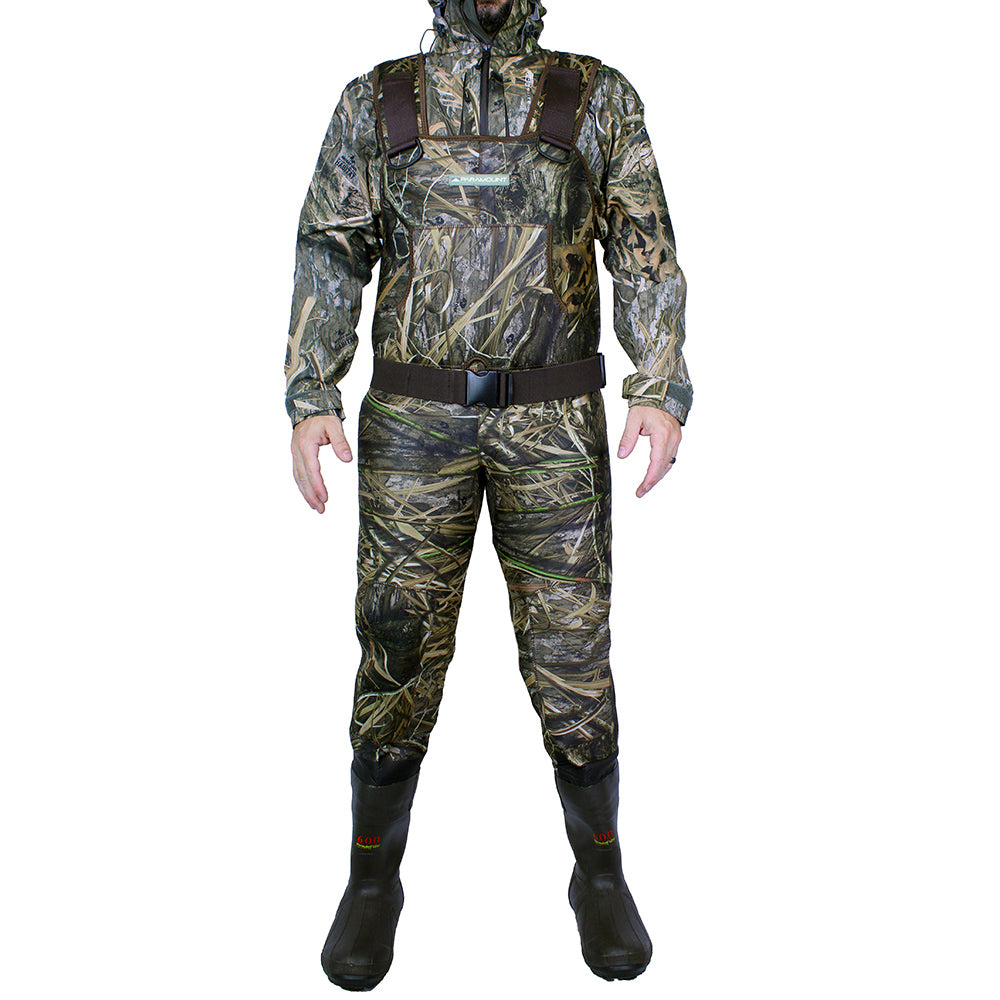 BAYOU 3.5MM NEOPRENE CAMO BOOTFOOT CHEST WADER 600G BOOTS