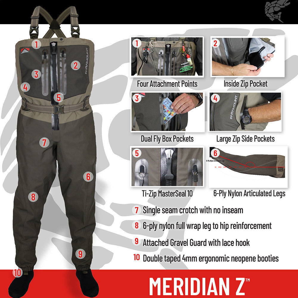 Paramount MERIDIAN Z ZIPPERED CHEST WADER