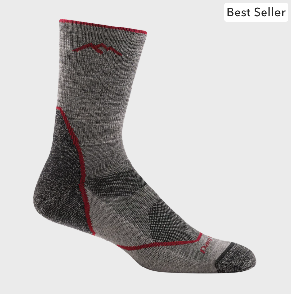 Men's Light Hiker Micro Crew Lightweight Hiking Socks