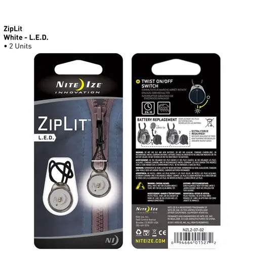 ZipLit™ LED Zipper Pull