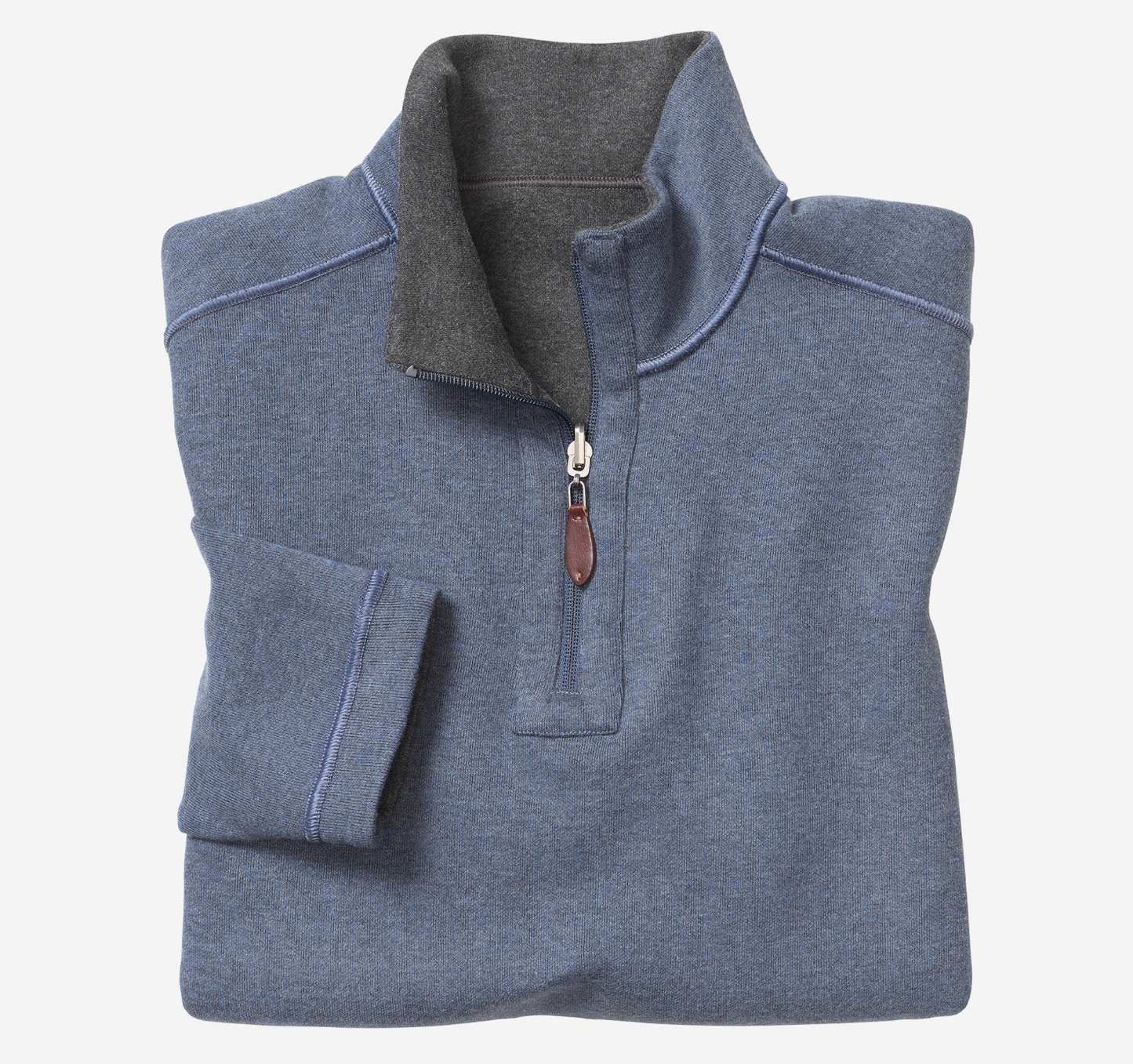 Reversible Solid Quarter Zip
