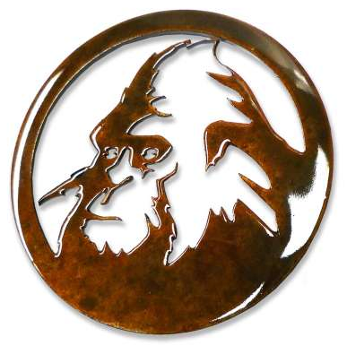Sasquatch Head Round Magnet
