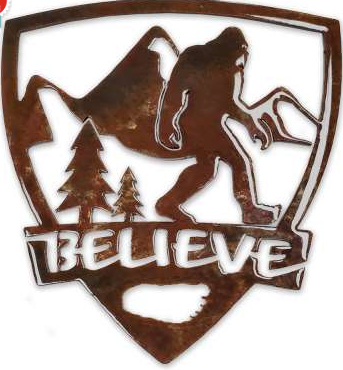 Bigfoot in Shield Believe Magnet