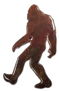 Walking Bigfoot Small Magnet