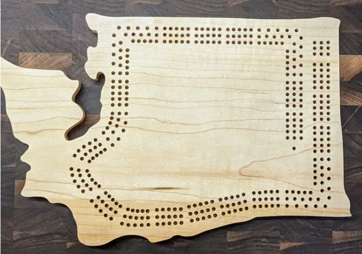 Washington State Cribbage Board