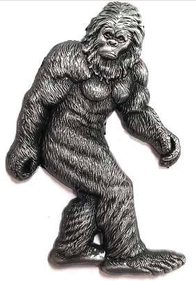 Bigfoot Pewter Magnet
