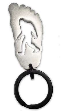 Bigfoot Footprint Keychain