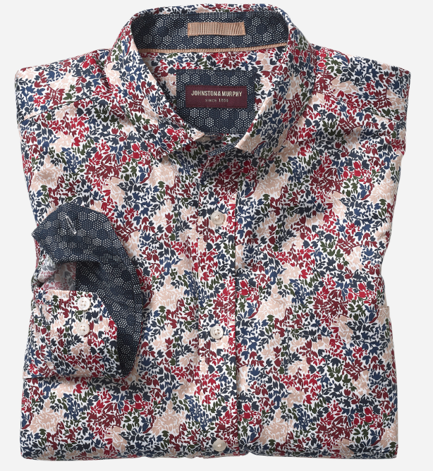 Printed L/S Cotton Shirt