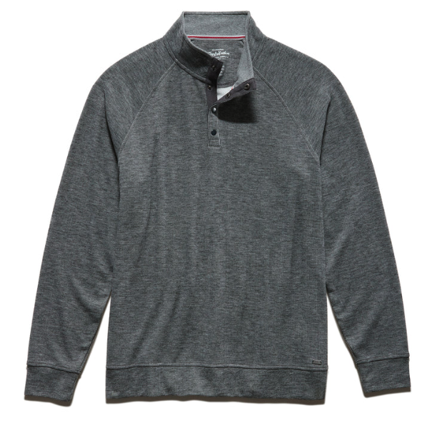 Hero Heathered 1/4 Snap Mockneck Raglan