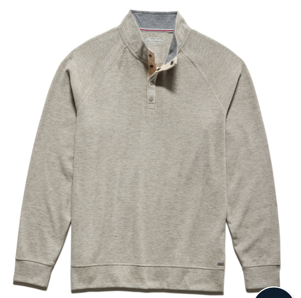 Hero Heathered 1/4 Snap Mockneck Raglan