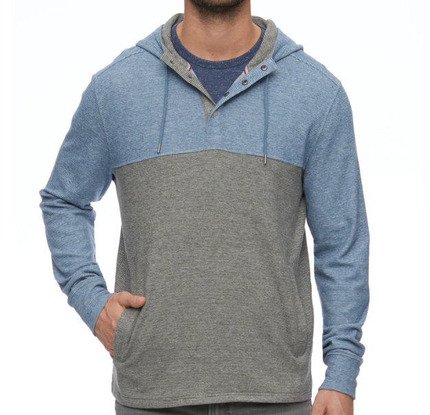 Highfill Colorblock Hooded Henley