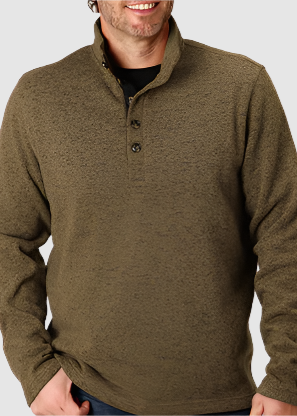 Bonded Sweater Knit Pullover