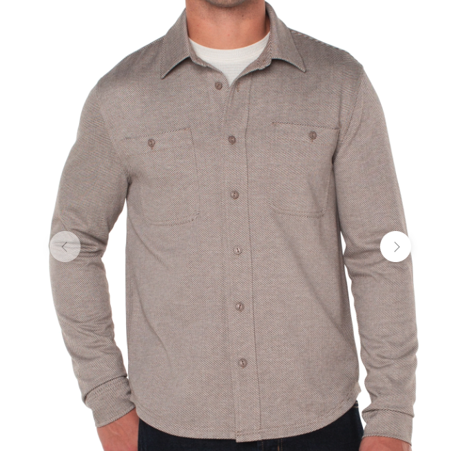 Knit Button Up Long Sleeve Shirt