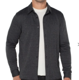 Knit Button Up Long Sleeve Shirt