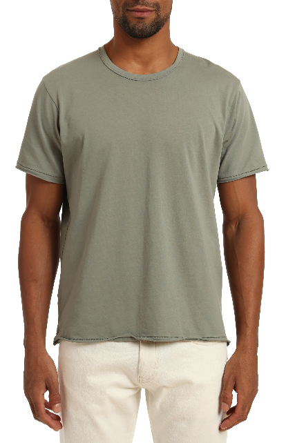 Sale Raw Edge Crew Neck T-Shirt