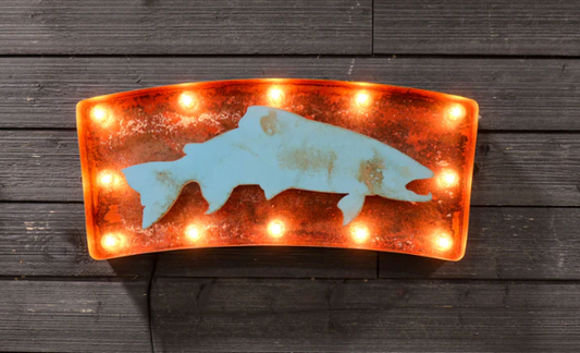 Trout Marquee Lighted Sign