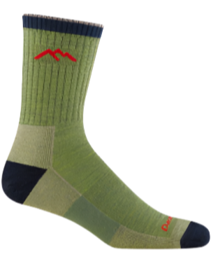 Men's Heady Stripe Micro Crew Lightweight Hiking Sock -Willow XL