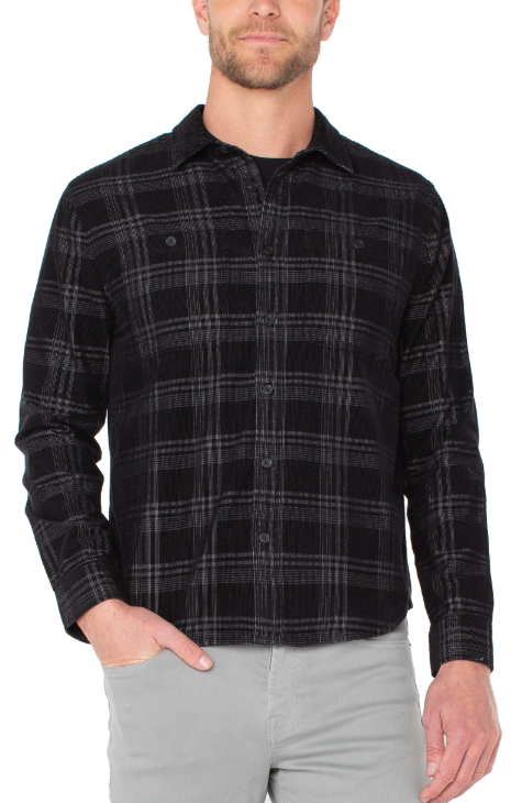 L/S Double Pocket Button Up