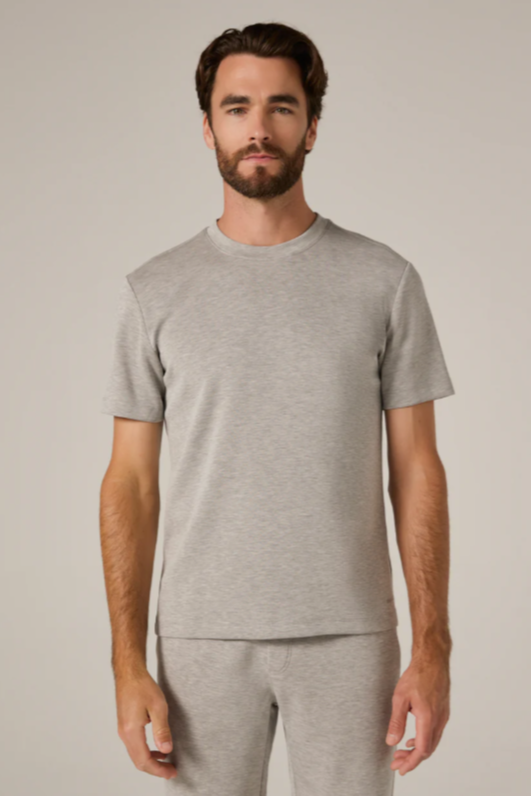Rev Short Sleeve Tee-Heather Grey