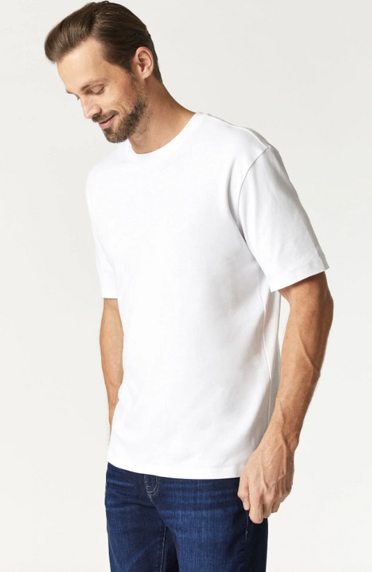 Basic Crew Neck Tee-White