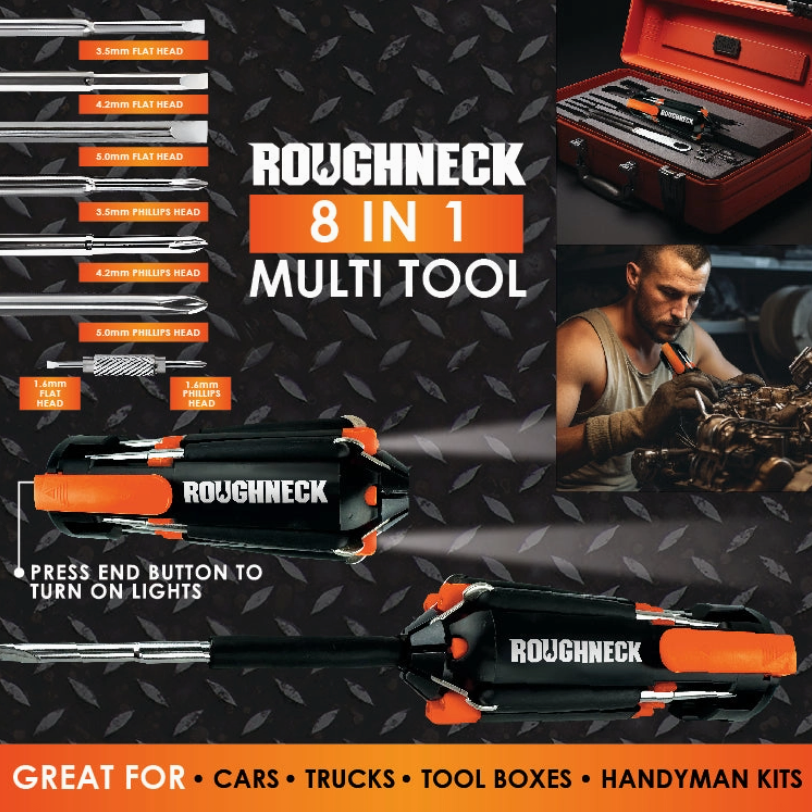 8 In 1 Multi Tool W/ Light