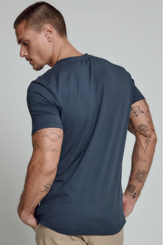 Core V-Neck Island Blue