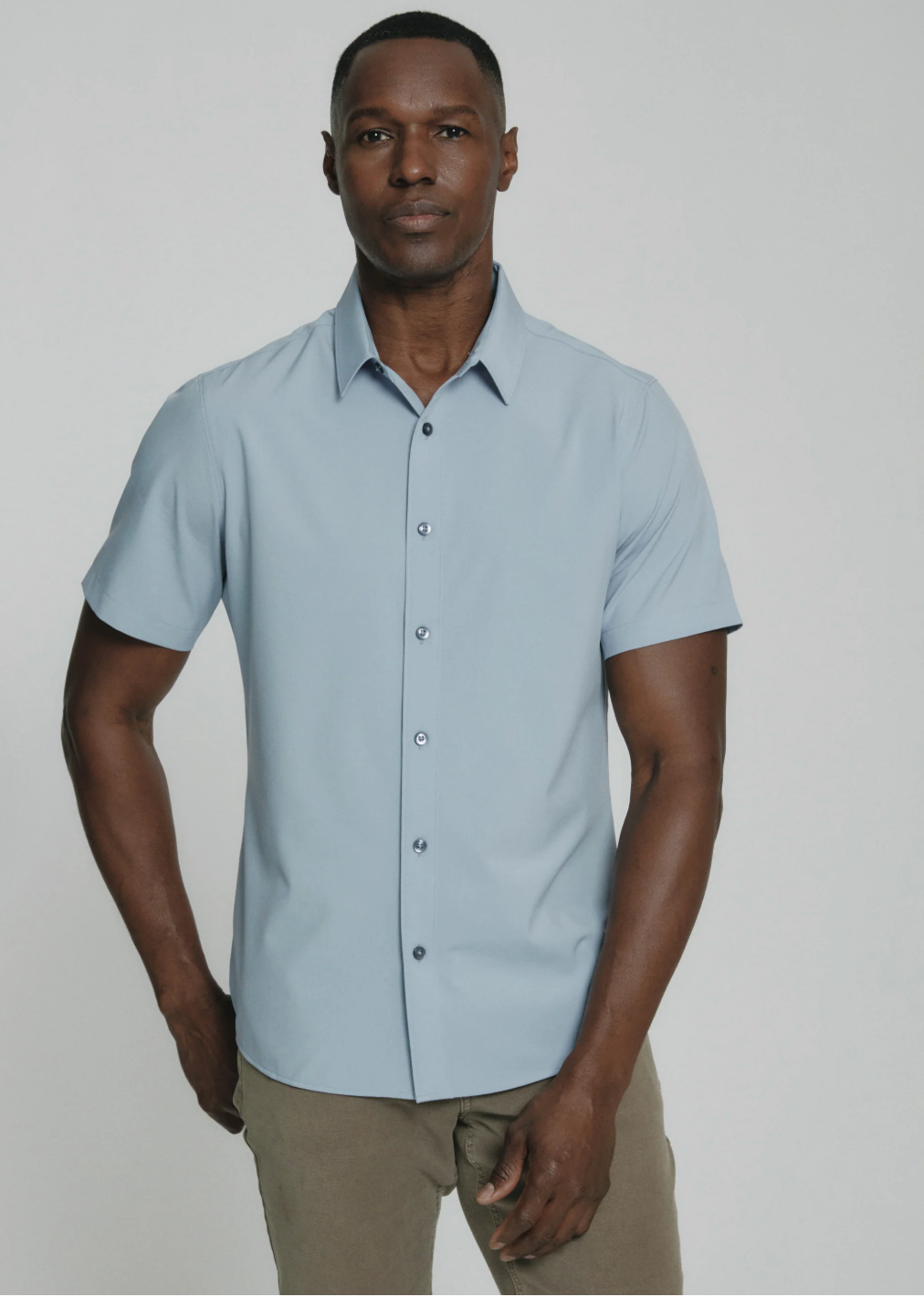 7 diamonds Siena Short Sleeve Shirt dusty blue