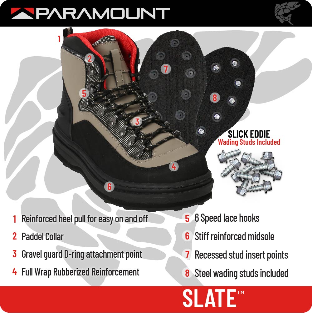 SLATE FELT SOLE WADING BOOTS