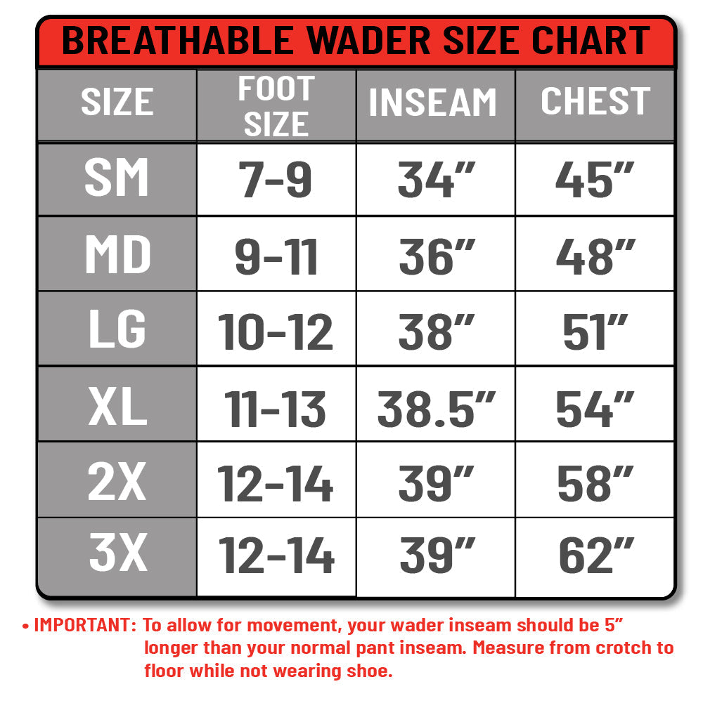 DEEP EDDY™ BREATHABLE STOCKINGFOOT CHEST WADER