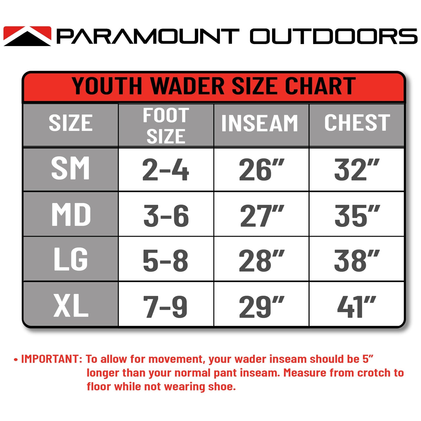 YOUTH BREATHABLE CHEST WADERS FOR KIDS AND CHILDREN