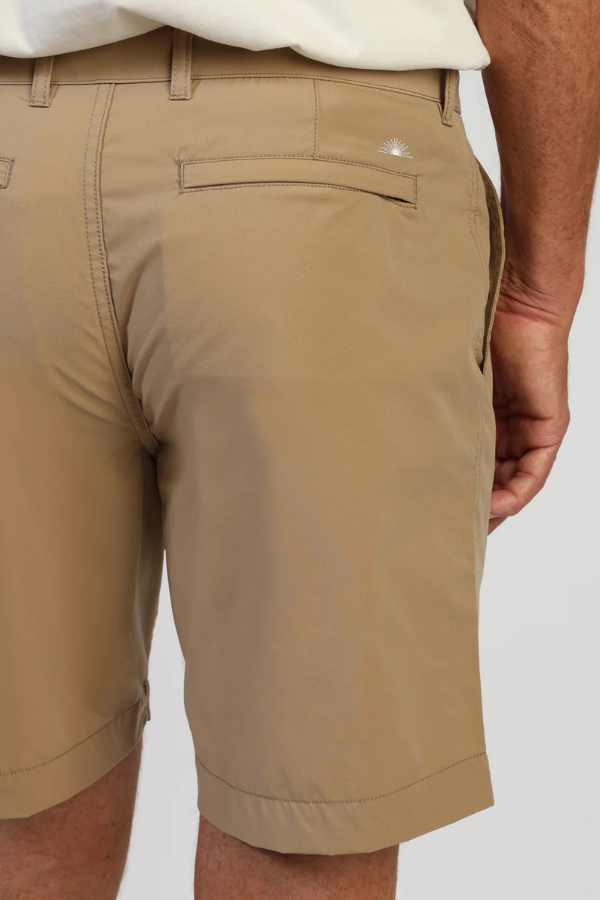 Hybrid Dock Short-Khaki