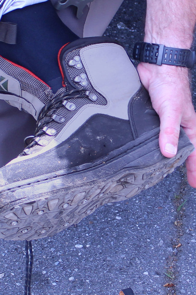 Slate Cleated Rubber Bottom Wading Boots