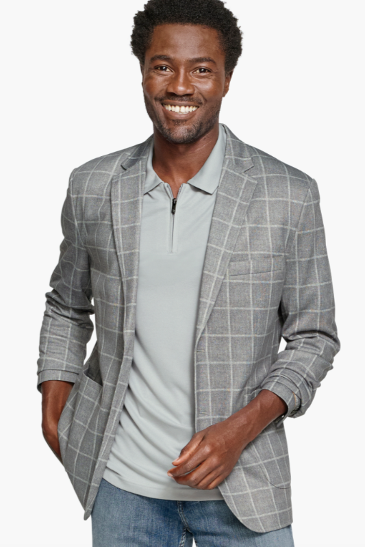 XC FLEX KNIT BLAZER Gray