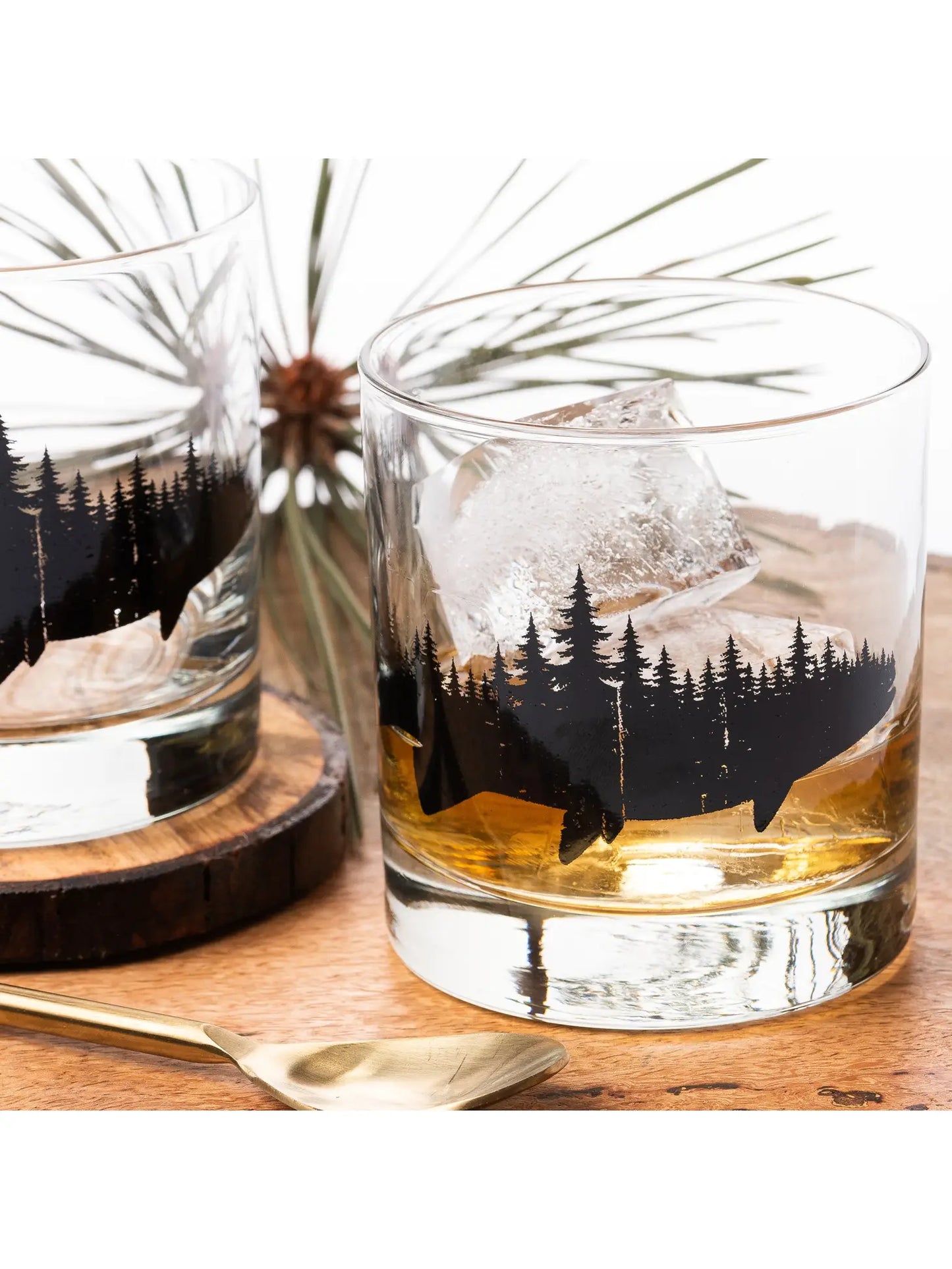 Fish Forest Whiskey Glasses
