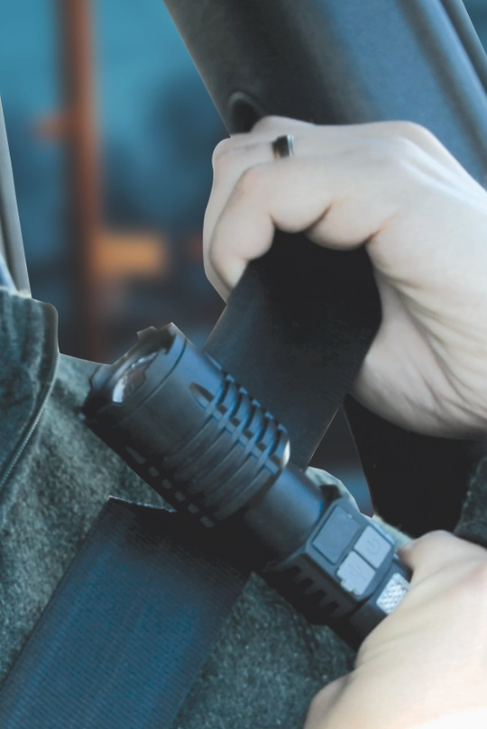 Roughneck emergency car LED light and multi tool, a must-have glovebox safety tool with a bright light for roadside emergencies, road trips and winter driving, a practical gift
