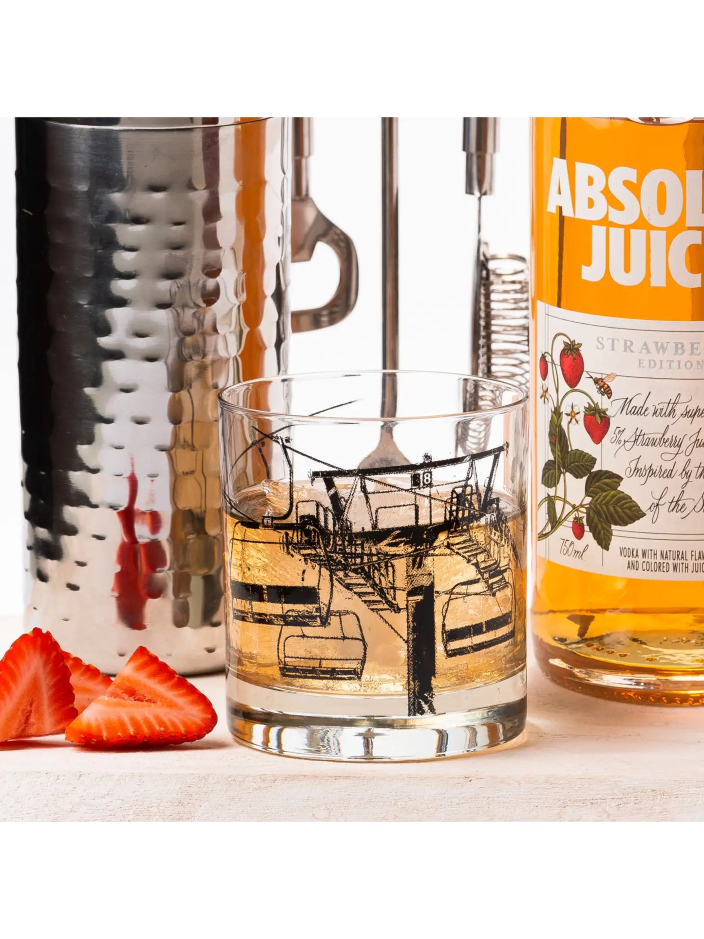Ski Life 8 Whiskey Glasses