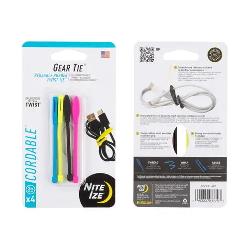 Gear Tie® Cordable™ Twist Tie