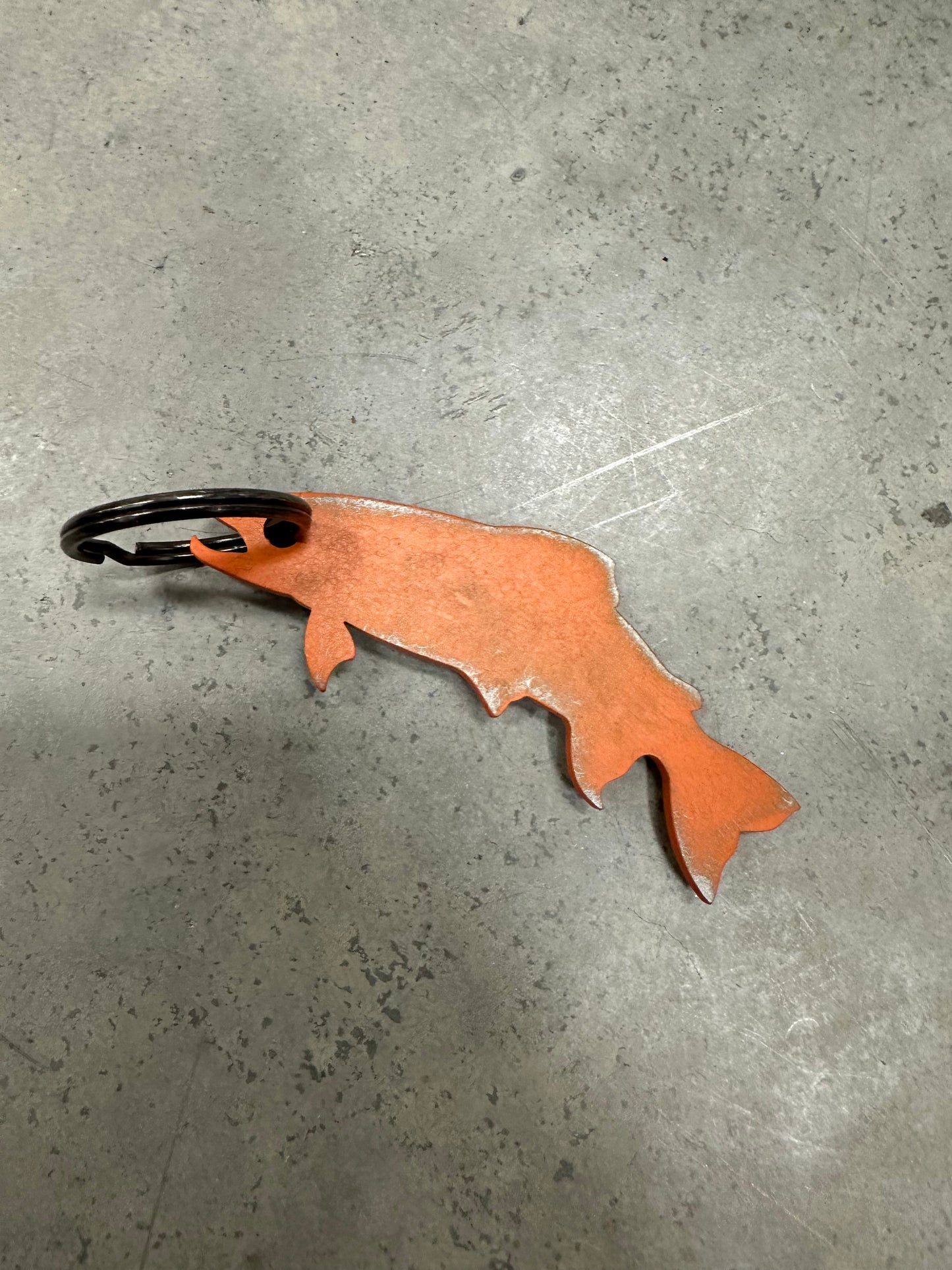 Trout Bottle Opening Keychain